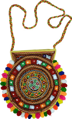 

KUTCH CRAFT Women Casual Multicolor Cotton Sling Bag