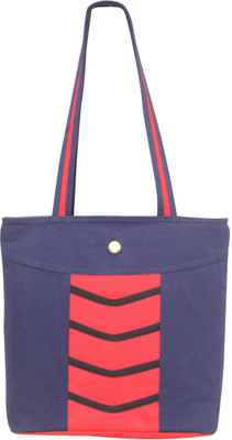 

Ryan Women Casual Red, Blue Cotton Tote, Blue;red