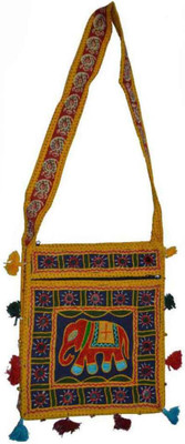 

Arena Fashion & Décor Women Casual Yellow Cotton Sling Bag