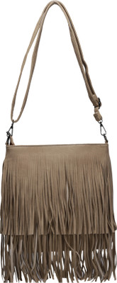 Hidea Women Casual Khaki PU Sling Bag