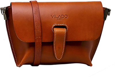 

Vilado Women Casual Brown Genuine Leather Sling Bag