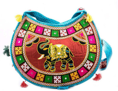 

My Crafts Women Formal Multicolor Cotton Sling Bag