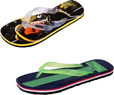 

Indistar SetpCare Super Soft and Comfortable Slippers, Black::green