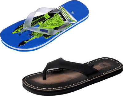 

Indistar SetpCare Super Soft and Comfortable Slippers, Blue::black