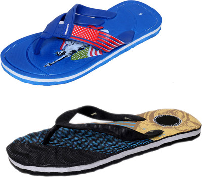 

Indistar SetpCare Super Soft and Comfortable Slippers, Blue::multicolor
