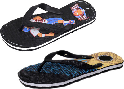 

Indistar SetpCare Super Soft and Comfortable Slippers, Black::multicolor