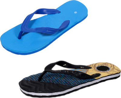 

Indistar SetpCare Super Soft and Comfortable Slippers, Blue::multicolor