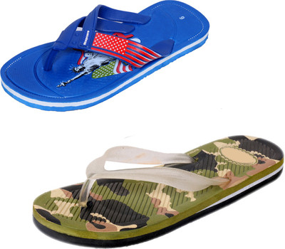 

Indistar SetpCare Super Soft and Comfortable Slippers, Blue::multicolor