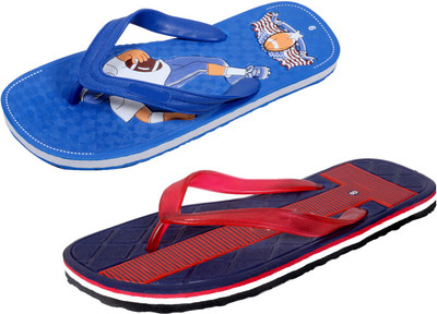

Indistar SetpCare Super Soft and Comfortable Slippers, Blue::red