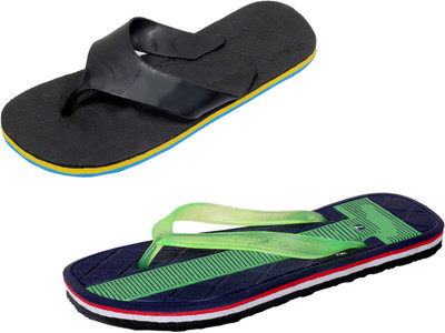 

Indistar SetpCare Super Soft and Comfortable Slippers, Black::green