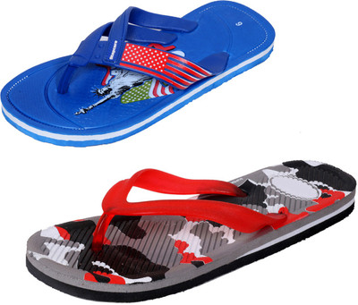 

Indistar SetpCare Super Soft and Comfortable Slippers, Blue::multicolor