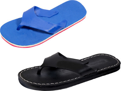 

Indistar SetpCare Super Soft and Comfortable Slippers, Blue::black