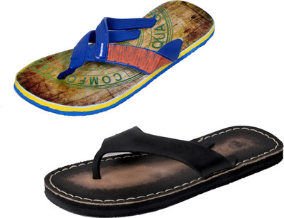 

Indistar SetpCare Super Soft and Comfortable Slippers, Multicolor::black
