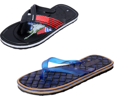 Indistar SetpCare Super Soft and Comfortable Slippers, Black:: blue