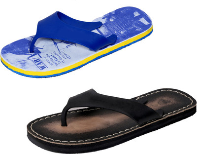

Indistar SetpCare Super Soft and Comfortable Slippers, Blue::black