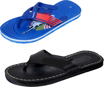 

Indistar SetpCare Super Soft and Comfortable Slippers, Blue::black