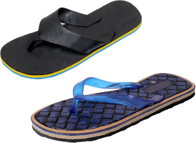 

Indistar SetpCare Super Soft and Comfortable Slippers, Black:: blue