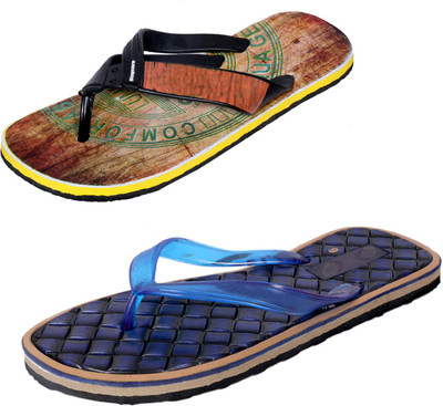 

Indistar SetpCare Super Soft and Comfortable Slippers, Multicolor:: blue