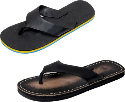 

Indistar SetpCare Super Soft and Comfortable Slippers, Black::black