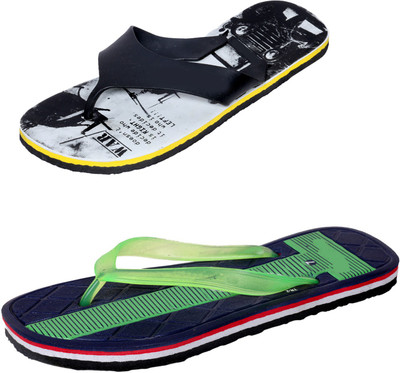 

Indistar SetpCare Super Soft and Comfortable Slippers, Black::green