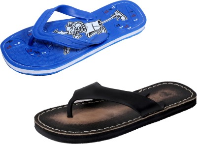 

Indistar SetpCare Super Soft and Comfortable Slippers, Blue::black