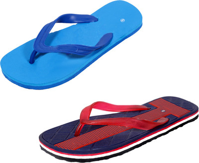 

Indistar SetpCare Super Soft and Comfortable Slippers, Blue::red