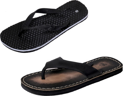 

Indistar SetpCare Super Soft and Comfortable Slippers, Black::black