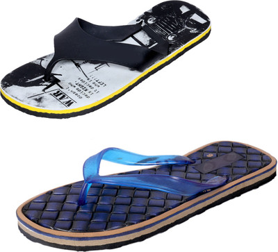 

Indistar SetpCare Super Soft and Comfortable Slippers, Black:: blue