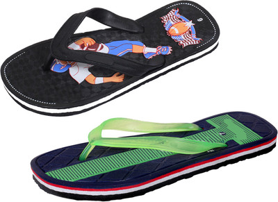 

Indistar SetpCare Super Soft and Comfortable Slippers, Black::green
