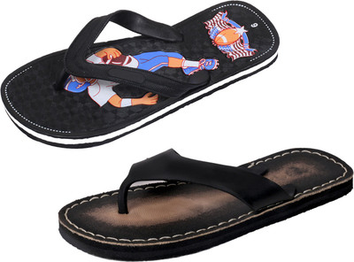 

Indistar SetpCare Super Soft and Comfortable Slippers, Black::black