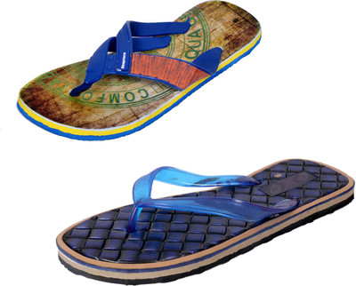 

Indistar SetpCare Super Soft and Comfortable Slippers, Multicolor:: blue