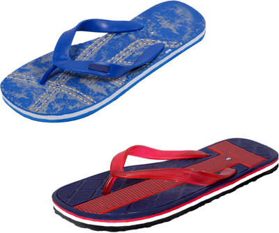 

Indistar SetpCare Super Soft and Comfortable Slippers, Blue::red