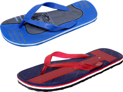 

Indistar SetpCare Super Soft and Comfortable Slippers, Blue::red