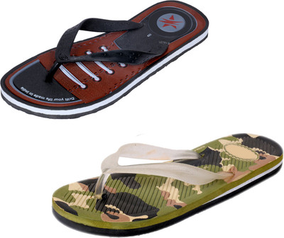 

Indistar SetpCare Super Soft and Comfortable Slippers, Brown::multicolor