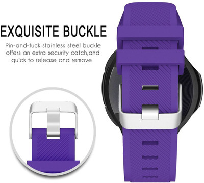

ACUTAS Replacement Silicone Strap For Gear S3 Frontier Smart Watch Strap(Purple)