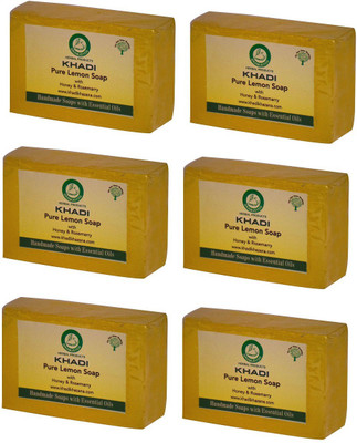 

Khadi Herbal Lemon Fresh Soap - (Pack Of 6)(750 g, Pack of 6)