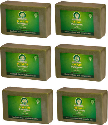 

Khadi Herbal NaturalNeem Soap -Pack Of 6(750 g, Pack of 6)
