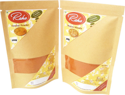 RAHA FOODS COMBO (Sambar Powder 200g & Mutton Masala Powder 200g)(2 x 125 g)