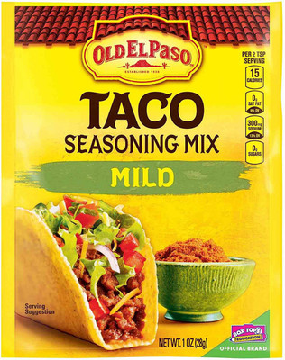 

Old ELPaso Taco Seasoning Mix, Mild - 28g (1oz)(28 g)