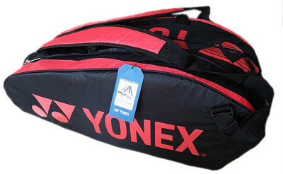 

Yonex SUNR9629TG BT9 Double Compartment Badminton Kitbag - Black/Red Kitbag(Multicolor, Kit Bag)