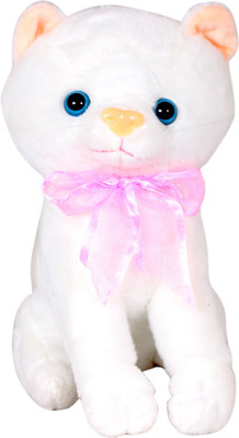 

Tickles White Soft Cute Cat - 20 cm(White)