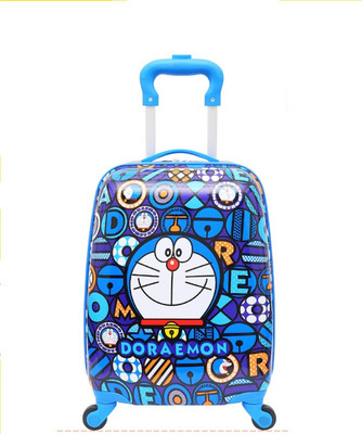 

GOCART 360Â Rotating Wheels, Minion Printed Pattern Non-Breakable & Extra Light Weight Kids Trolley Bag- Multi-Colour (20" Cabin Size) Small Travel Bag - 20(Blue)