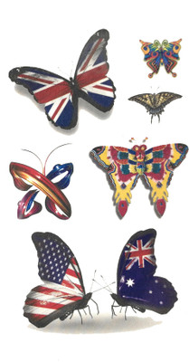

Savii Multi Colored Flag Butterfly Design(Multi Colored Flag Butterfly Design)