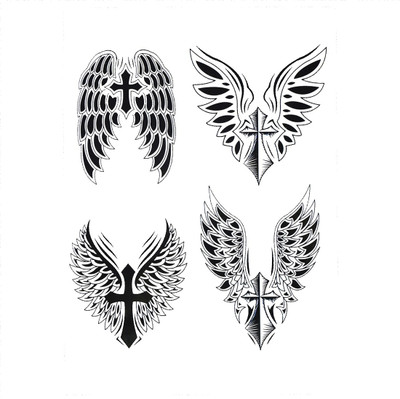 

Savii Big Black Cross Wings Design(Big Black Cross Wings Design)