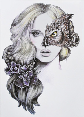

Savii Big Black Beautiful Eagle Masked Girl Face Popular Design(Big Black Beautiful Eagle Masked Girl Face Popular Design)