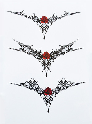 

Savii Beautiful Big Black Rose Tribal Totem Design(Beautiful Big Black Rose Tribal Totem Design)