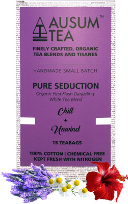 

Ausum Pure Seduction (Tea Bags) | Lavender, Chamomile, Hibiscus White Tea Bags(60 g, Box)