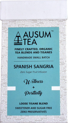 

Ausum Spanish Sangria (Loose Blend) | Hibiscus, Strawberry, Orange Herbal Tea(130 g, Box)