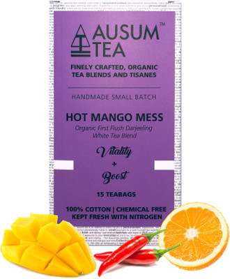 

Ausum Hot Mango Mess (Tea Bags) | Mango, Orange White Tea Bags(90 g, Box)