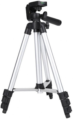 

Padraig 105 cm Long DSLR/Mobile/Gopro Action Camera/Digital3 Way Pan & Tilt Camera Tripod - Light Weight Pro Travel Tripod(Silver, Supports Up to 500 g)